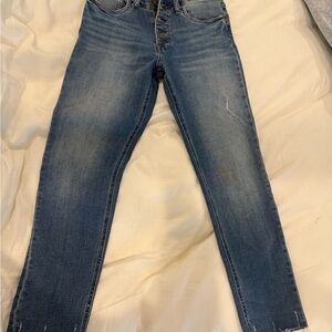 Kut from the Kloth Blue Straight Leg Denim with Gradient Fade